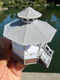 Miniature Stars Hollow Gazebo Victorian Built Assembled Model Decorative Collectible