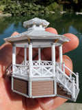 Miniature Stars Hollow Gazebo Victorian Built Assembled Model Decorative Collectible