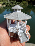 Miniature Stars Hollow Gazebo Victorian Built Assembled Model Decorative Collectible