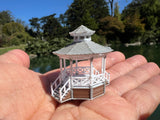 Miniature Stars Hollow Gazebo Victorian Built Assembled Model Decorative Collectible