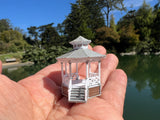 Miniature Stars Hollow Gazebo Victorian Built Assembled Model Decorative Collectible