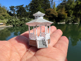 Miniature Stars Hollow Gazebo Victorian Built Assembled Model Decorative Collectible