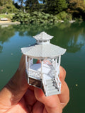 Miniature Stars Hollow Gazebo Victorian Built Assembled Model Decorative Collectible