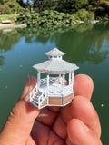 Miniature Stars Hollow Gazebo Victorian Built Assembled Model Decorative Collectible