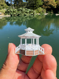 Miniature Stars Hollow Gazebo Victorian Built Assembled Model Decorative Collectible