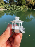 Miniature Stars Hollow Gazebo Victorian Built Assembled Model Decorative Collectible