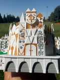 Miniature Small Boat World Tour Theme Park Ride Built Model for Diorama and Layouts