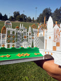Miniature Small Boat World Tour Theme Park Ride Built Model for Diorama and Layouts