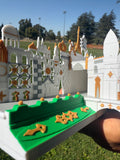 Miniature Small Boat World Tour Theme Park Ride Built Model for Diorama and Layouts
