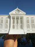 Miniature Hill Valley Courthouse Building Model with Working Clock - Fully Assembled
