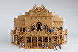 Miniature O Scale Old West #1 Saloon/Hotel Built Wood Color