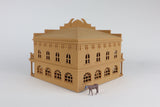Miniature O Scale Old West #1 Saloon/Hotel Built Wood Color