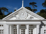White Miniature HO-Scale Clock Tower Hill Valley Courthouse Built Assembled