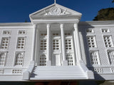 White Miniature HO-Scale Clock Tower Hill Valley Courthouse Built Assembled
