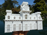 Small Miniature N-Scale World Victorian Main Street Station Depot 1:150 Model