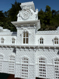 Miniature World Victorian Main Street Station Model for Model Railroads and Displays