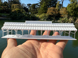 Small Miniature N-Scale World Victorian Main Street Station Platform 1:150 Model