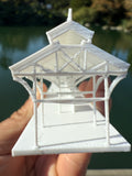 Miniature World Victorian Main Street Station Model for Model Railroads and Displays