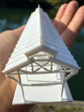 Miniature World Victorian Main Street Station Model for Model Railroads and Displays