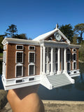 Miniature Hill Valley Courthouse Building Model with Working Clock - Fully Assembled
