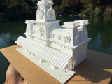Miniature World Victorian Main Street Station Model for Model Railroads and Displays
