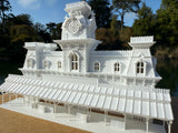 Miniature World Victorian Main Street Station Model for Model Railroads and Displays