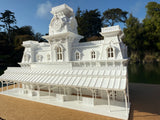 Miniature World Victorian Main Street Station Model for Model Railroads and Displays