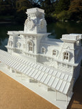 Miniature World Victorian Main Street Station Model for Model Railroads and Displays