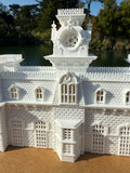 Miniature World Victorian Main Street Station Model for Model Railroads and Displays