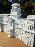 Miniature World Victorian Main Street Station Model for Model Railroads and Displays