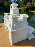 Miniature World Victorian Main Street Station Model for Model Railroads and Displays