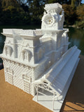Miniature World Victorian Main Street Station Model for Model Railroads and Displays