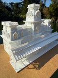 Miniature World Victorian Main Street Station Model for Model Railroads and Displays