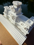 Miniature World Victorian Main Street Station Model for Model Railroads and Displays
