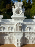 Miniature World Victorian Main Street Station Model for Model Railroads and Displays
