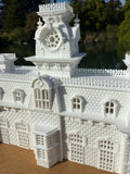 Miniature World Victorian Main Street Station Model for Model Railroads and Displays