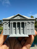 Tiny Miniature First Bank of the United States Hamilton Z-Scale 1:220 Built Model Gray