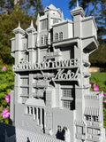 Miniature Gray HO-Scale Hollywood Tower Hotel