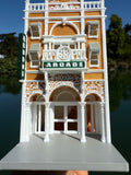 Miniature Victorian World Main Street Arcade Building Assembled by Gold Rush Bay
