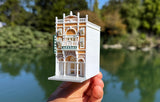 Miniature Victorian World Main Street Arcade Building Assembled by Gold Rush Bay