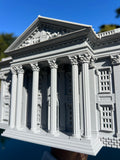 Miniature First Bank of the United States Hamilton HO-Scale 1:87 Built Model Gray