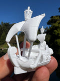 Miniature HO-Scale Peter Pan Hook Pirate Ship with Seating Theme Park