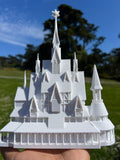 Small White Arendelle Castle Norway N-Scale Built Assembled Fantasy #10