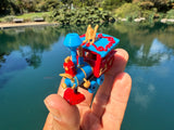 Miniature Casey Circus Locomotive Theme Park Ride Built with Seating Model