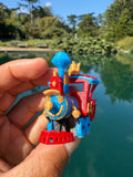 Miniature Casey Circus Locomotive Theme Park Ride Built with Seating Model