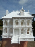 Miniature HO-Scale Miniature “Mayfair Mansion” New Orleans Witch House (1:87 Scale) ASSEMBLED
