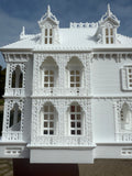 Miniature HO-Scale Miniature “Mayfair Mansion” New Orleans Witch House (1:87 Scale) ASSEMBLED