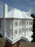 Miniature HO-Scale Miniature “Mayfair Mansion” New Orleans Witch House (1:87 Scale) ASSEMBLED