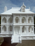 Miniature HO-Scale Miniature “Mayfair Mansion” New Orleans Witch House (1:87 Scale) ASSEMBLED