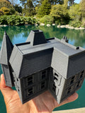 Opening Miniature #38 Gray Galaxy Black HO-Scale Neibolt House IT Victorian Mansion Built Assembled with Hinge